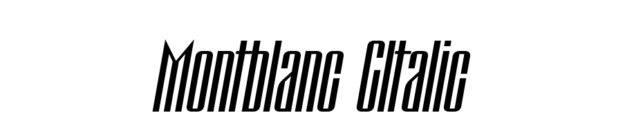 Montblanc C Italic Font Download Free